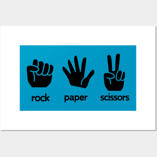 Rock paper scissors Posters and Art